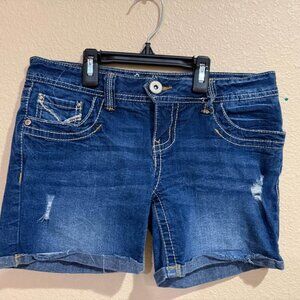 Amethyst Distressed Denim Shorts Size 5